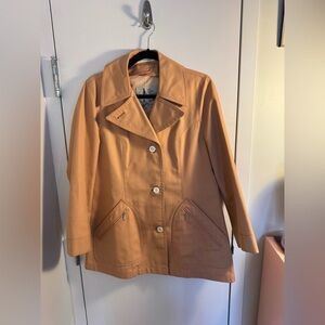 Vintage pink/beige all weather jacket